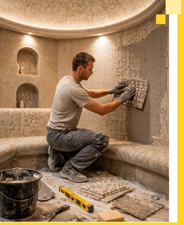 Устройство и монтаж домашнего хамама под ключ в Соликамске