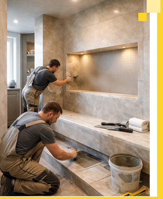 Профессиональное строительство хамама в квартире в Соликамске