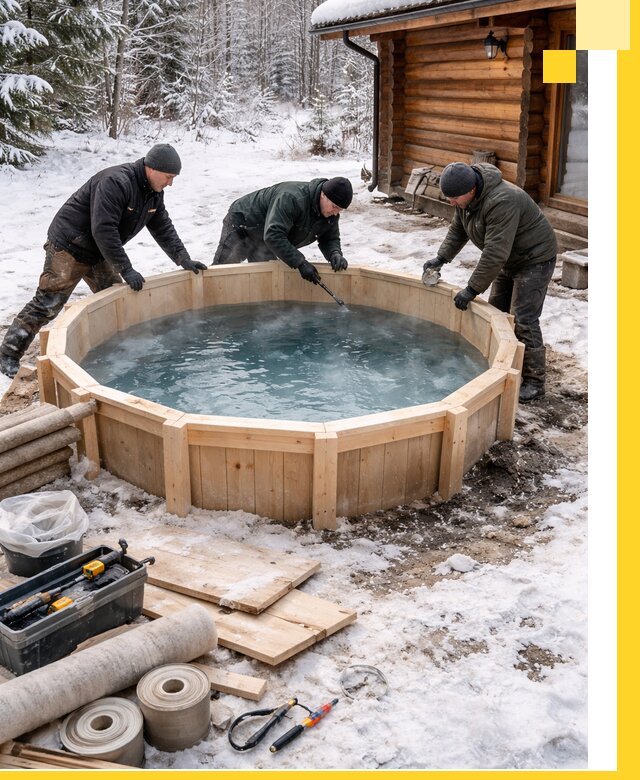 Изготовление и установка ледяных купелей под ключ в Соликамске